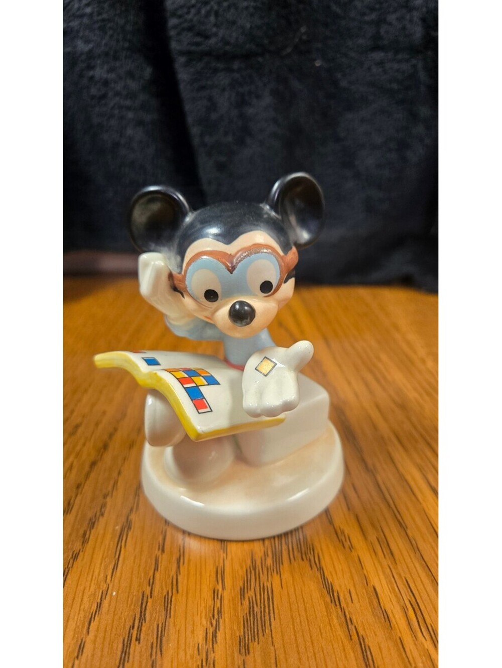 Vintage Walt Disney Productions Goebel Figurine - Mickey Mouse with Puzzle